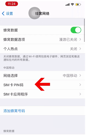 丰台苹果14维修网分享如何给iPhone14的SIM卡设置密码 