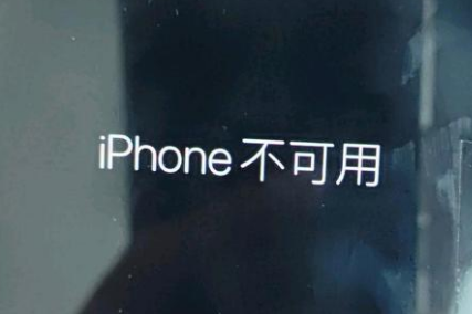 丰台苹果服务网点分享锁屏界面显示“iPhone 不可用”如何解决 